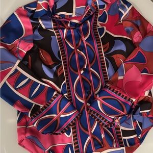 Colorful Geometric Women's Top